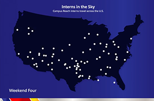 Interns in the sky: every weekend our interns are exploring different destinations throughout the US