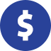 dollar sign icon indicating cost