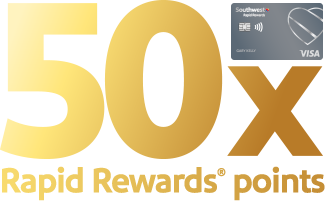 50X Rapid Rewards® Points