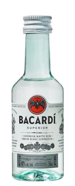 Bacardi Rum mini bottle