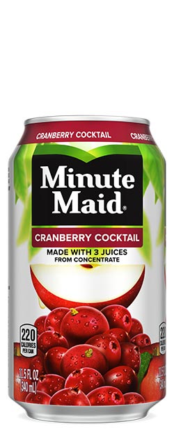 Minute Maid Cranberry Cocktail can