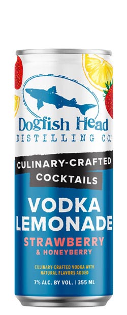 Lata de limonada de fresas con vodka Dogfish Head