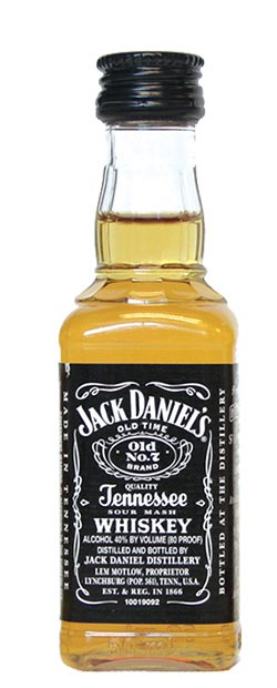 Minibotella de whiskey Jack Daniels