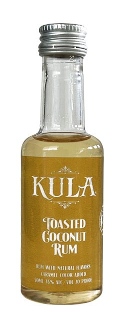 Kula Toasted Coconut Rum mini bottle
