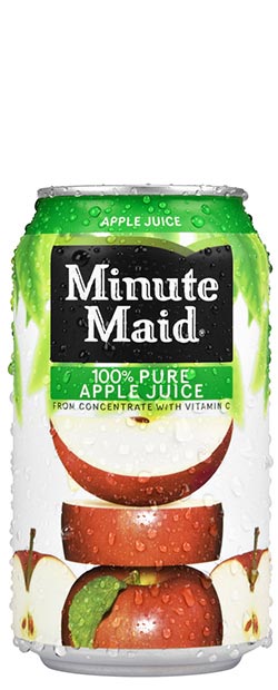 Minute Maid Apple Juice can