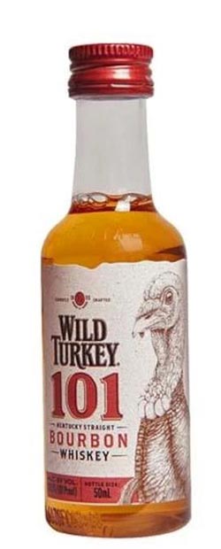Wild Turkey Bourbon Whiskey mini bottle