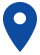 Blue stylized icon of map pin