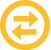 Yellow stylized icon of an exchange