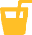 Yellow stylized icon of a beverage