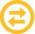 Yellow stylized icon of an exchange