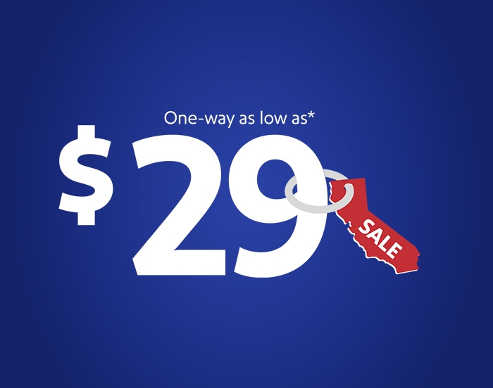 One-way as low as *$29.