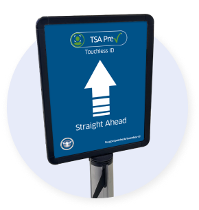 TSA touchless sign