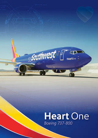 Heart One Southwest aircraft